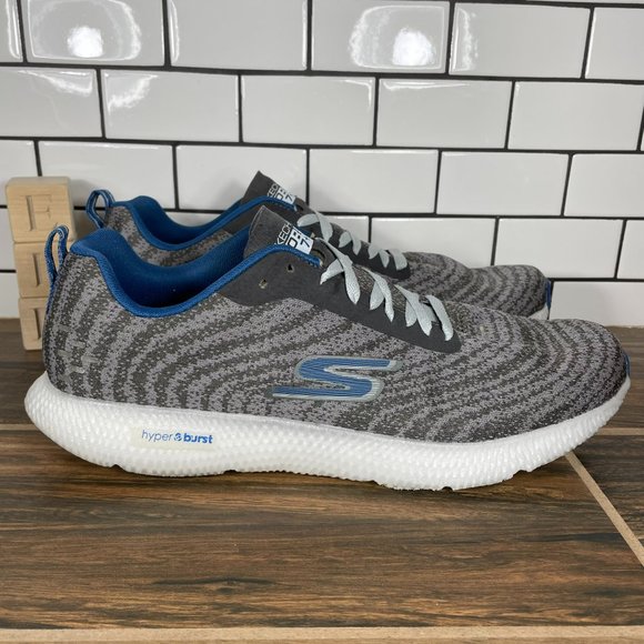 Skechers GOrun 7+ Cushioned Neutral Running Shoes Charcoal 220200 Mens Size 13 - Picture 3 of 12